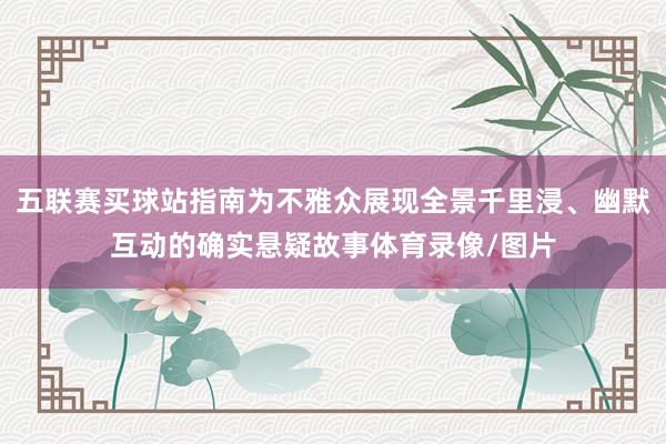 五联赛买球站指南为不雅众展现全景千里浸、幽默互动的确实悬疑故事体育录像/图片