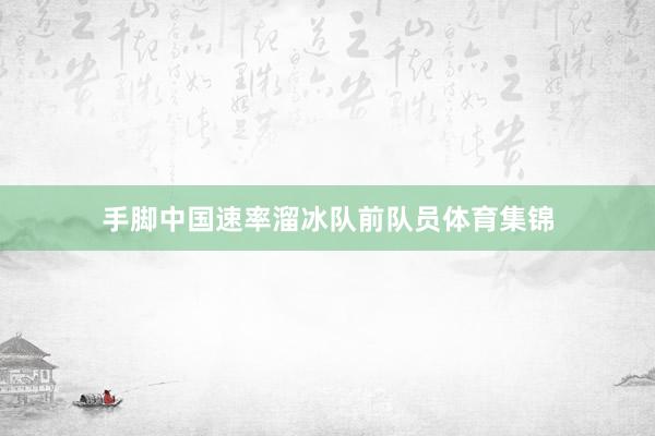 手脚中国速率溜冰队前队员体育集锦