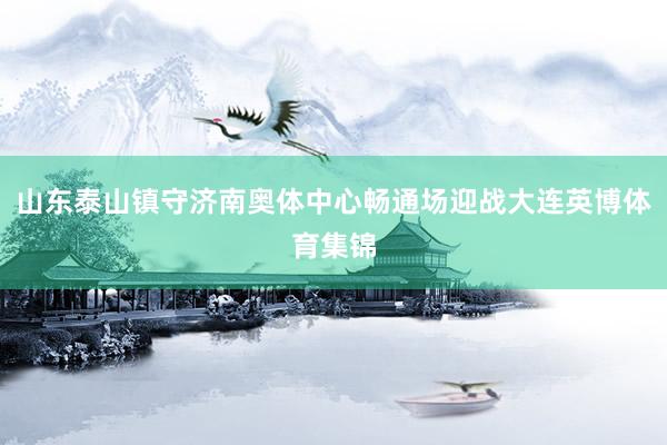 山东泰山镇守济南奥体中心畅通场迎战大连英博体育集锦