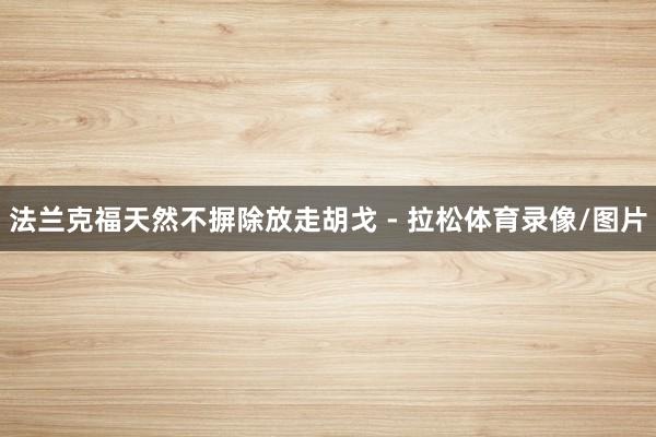 法兰克福天然不摒除放走胡戈 - 拉松体育录像/图片